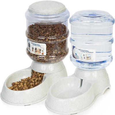 Automatic Pet Feeder and Water Dispenser, 1 Gallon