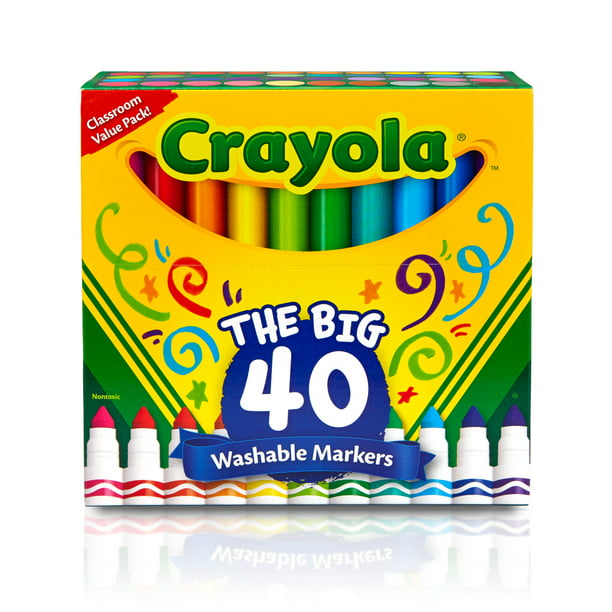 Classic washable markers, 40 pieces