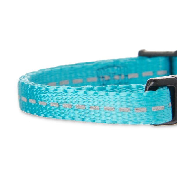 Solid Nylon Dog Collar, Color: Teal, Extra Small