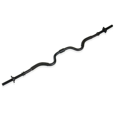 Standard super curl bar, Metal, Black