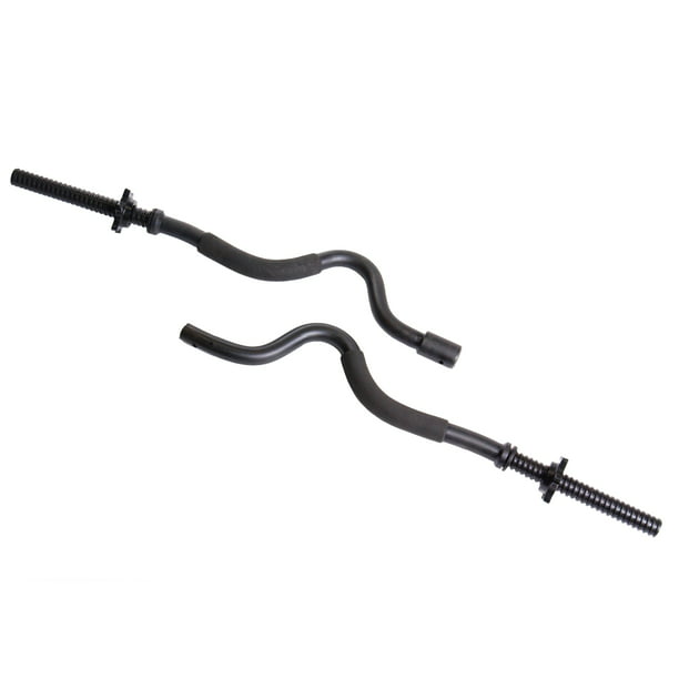 Standard super curl bar, Metal, Black