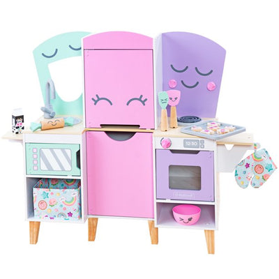 Children's play kitchen, with accessories, Pink