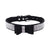 Crystal Dog Collar with Bow, 11-13 inch, Black