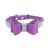 Crystal Dog Collar with Bow, 11-13 inch, Purple