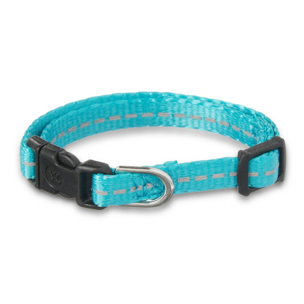 Solid Nylon Dog Collar, Color: Teal, Extra Small