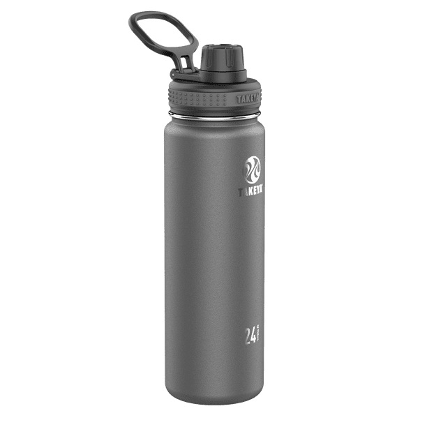 24oz Stainless Steel Water Bottle with Spout, Color: Graphite