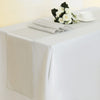 Pack of 10 Satin Table Runners 12 x 108 Inches, (Ivory)