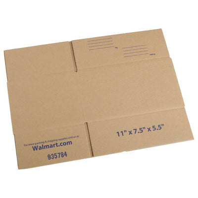 Recycled Shipping Boxes 11" L x 7.5" W x 5.5" H, 30 Pack