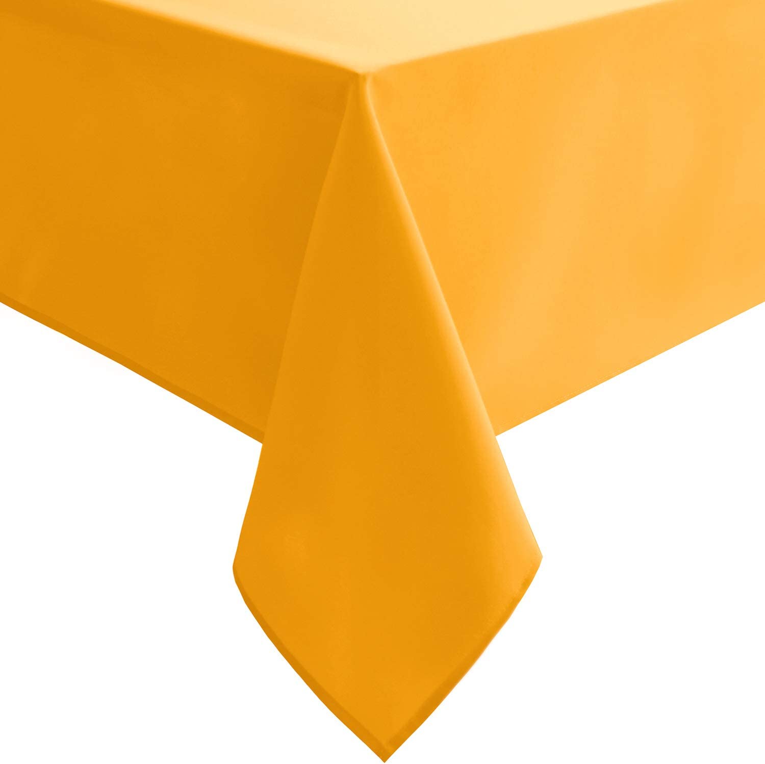 Solid Orange Yellow Square Tablecloth, 54" x 54"