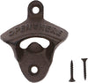 Wall Mounted Bottle Opener Farmhouse Cast Iron, 1 Pack