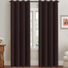 Curtains, Sage 2 Panels, 52" W x 96" L,	Chocolate Brown