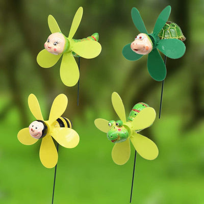 4 pcs windmill decoration (Green insect)