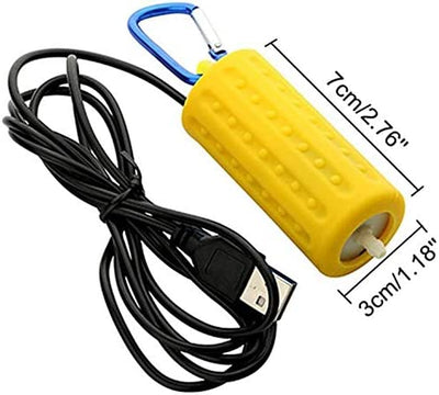 Mini portable air pump, (2 pcs) Yellow