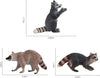 3 PCS Raccoon Figure Toy