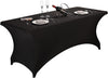 Fitted Tablecloth for 6ft Rectangular Tables (Black)