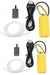 Mini portable air pump, (2 pcs) Yellow