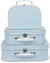 Decorative vintage style cardboard suitcases, Baby Blue