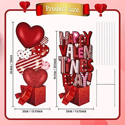 2-Pack 39-Inch Valentine's Day Signs