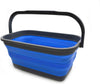 3.06 Gallon Rectangular Collapsible Bucket, Color: (blue)