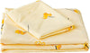 Yellow Flower Sheet Set, 1 bedspread and 2 pillowcases, (Queen)