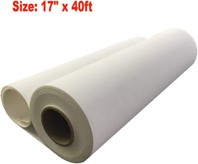 Waterproof rolled canvas for painting, 17' x 40' white color