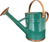 1 Gallon Watering Can, Galvanized Steel, Copper Accents, Green 2