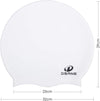 Extra large swimming cap for women and men, (white)