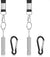 Whistles with carabiner and lanyard, 2 pieces (Silver)