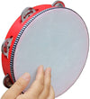 8" Tambourine with Head - Redwood Hand Held