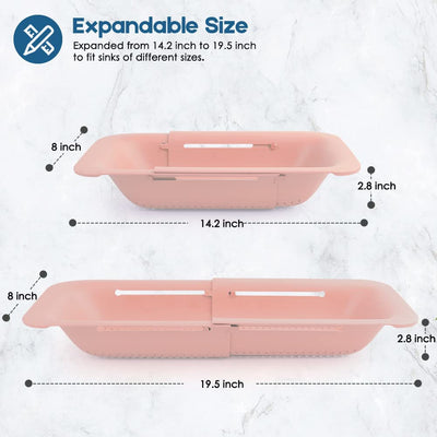 Collapsible Colander for Kitchen, Color: 3#Pink