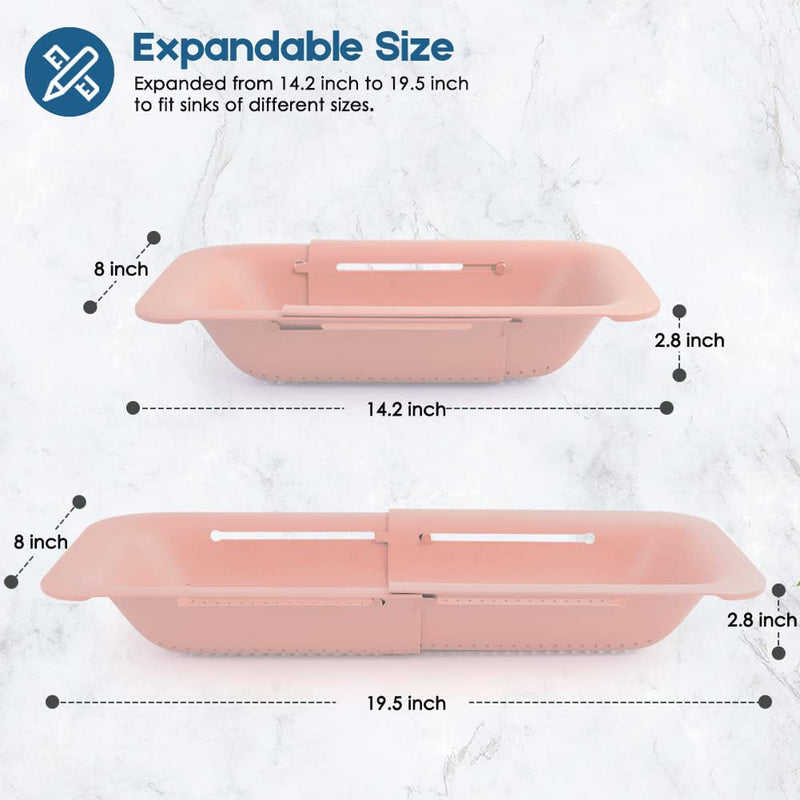 Collapsible Colander for Kitchen, Color: 3#Pink