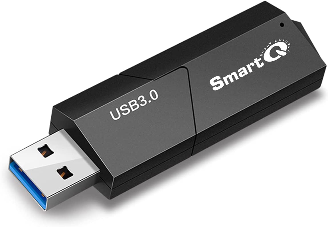 Portable USB 3.0 card reader for SD, SDHC, SDXC, MicroSD etc.