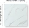 12''x12'' Thickened Peel and Stick Floor Tile White (32 Tiles)