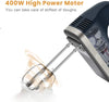 Hand Mixer Electric, 400 watts, 8.5 x 7.64 x 6.81 inches