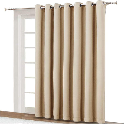 Thermally insulated curtains ((Biscotti Beige, W100 x L84)