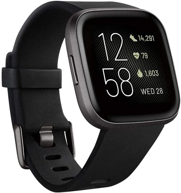 Smartwatch, integrated Alexa, black, one size