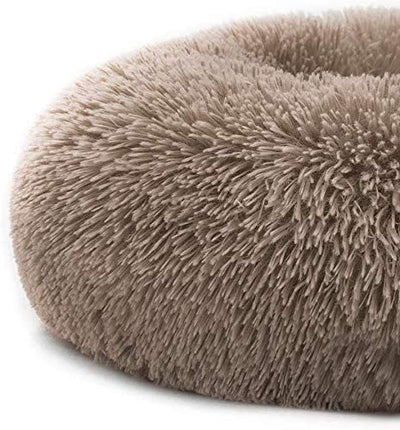 Pet bed with faux fur, sizes xs-xl