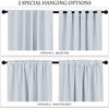 Thermally insulated curtains 52 wide x 54 long, greyish white, 2 pieces