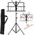 2-in-1 Music Stand, Portable Folding Sheet Music Stand, Black