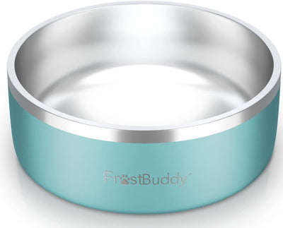 Stainless Steel Insulated Dog Bowl, Blue