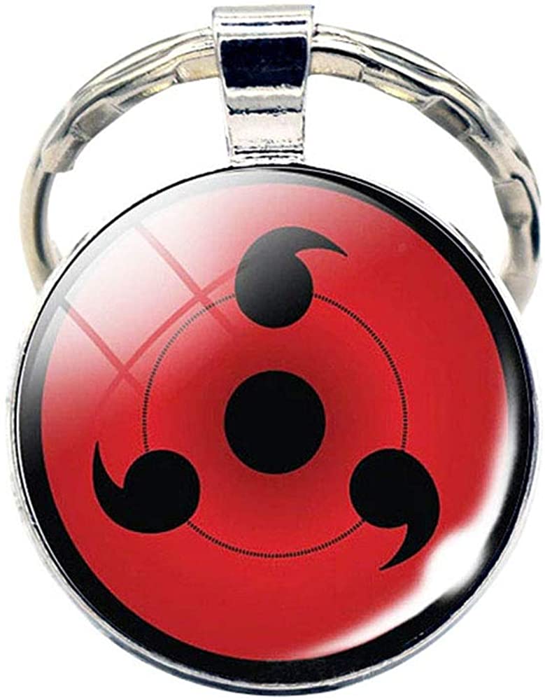 Rinnegan Sharingan Keychain Pendant - Metal (0.7oz)