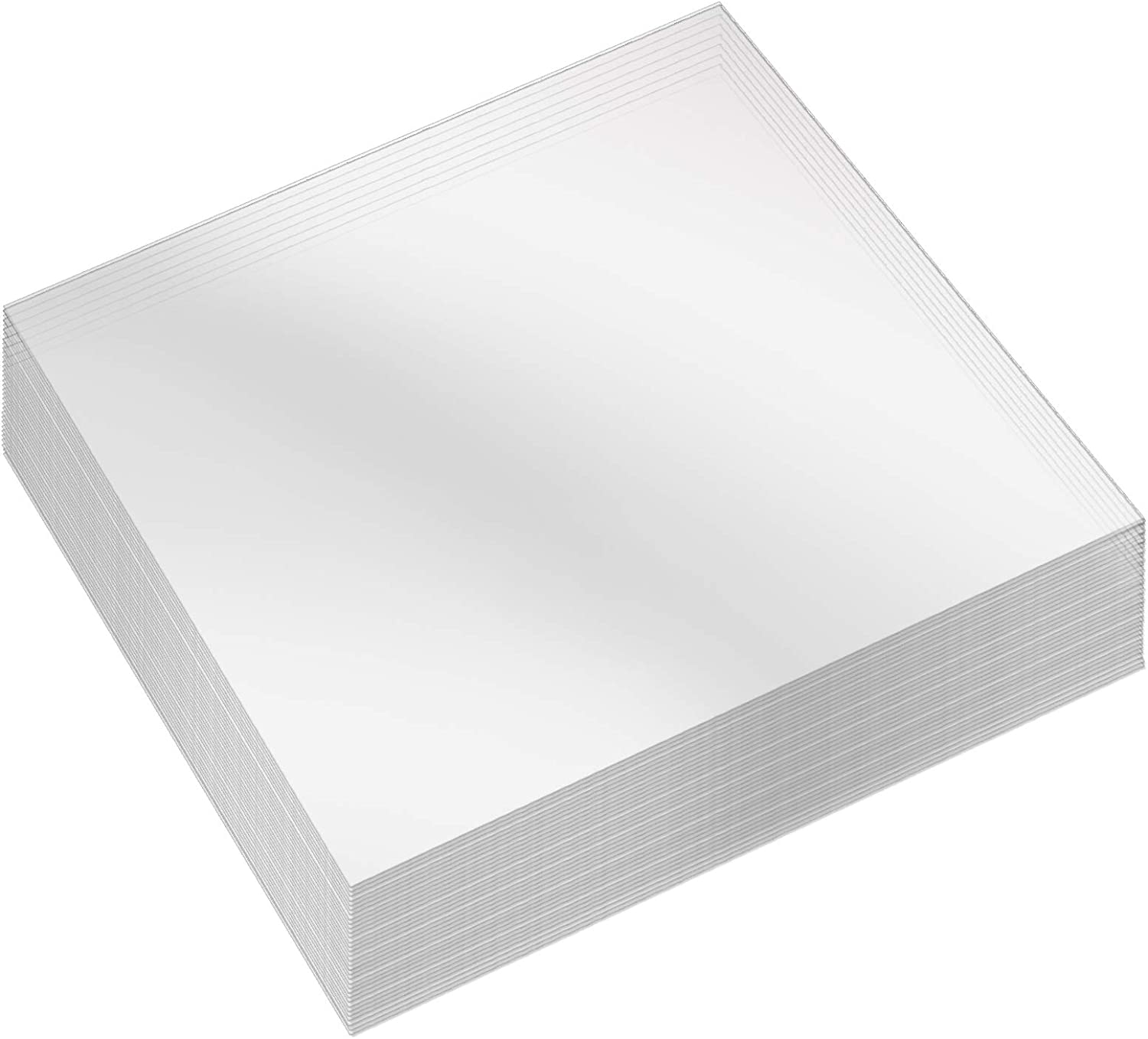 104 Cellophane Sheets, Clear Plastic Sheet, 7.5 x 7.5 inches