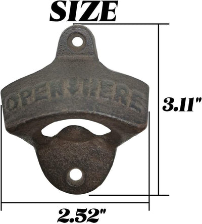 Vintage Bottle Opener (Dark Brown)