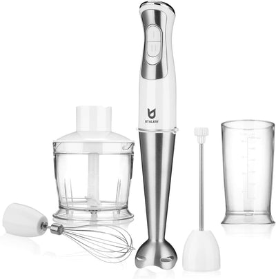 5-in-1 8-Speed Stick Blender with 500ml Food Grinde