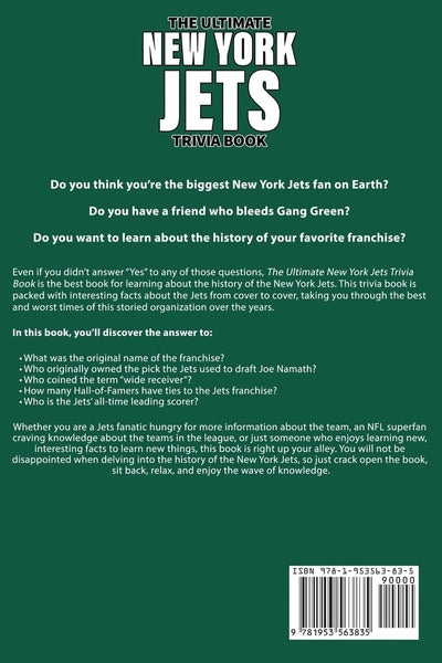 The Ultimate New York Jets Trivia Book (Paperback)