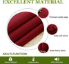 Blackout Sliding Door Blinds - (Burgundy Red, 100 '' wide x 84 'long)