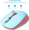 2.4G wireless mouse ,3 levels, pink and blue