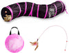 Interactive Cat Toy, Cat Tunnel pink long