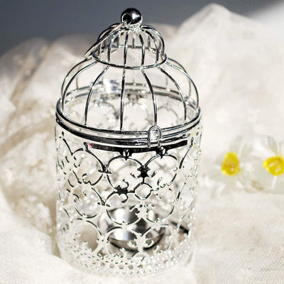 6 Pcs Wedding Centerpieces Decorative Candle Lanterns Bird Cage