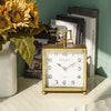 Metal Table Clock, Silent Non-Ticking Classic